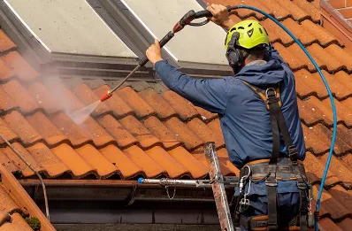 Démoussage et hydrofuge de toiture à Auradé